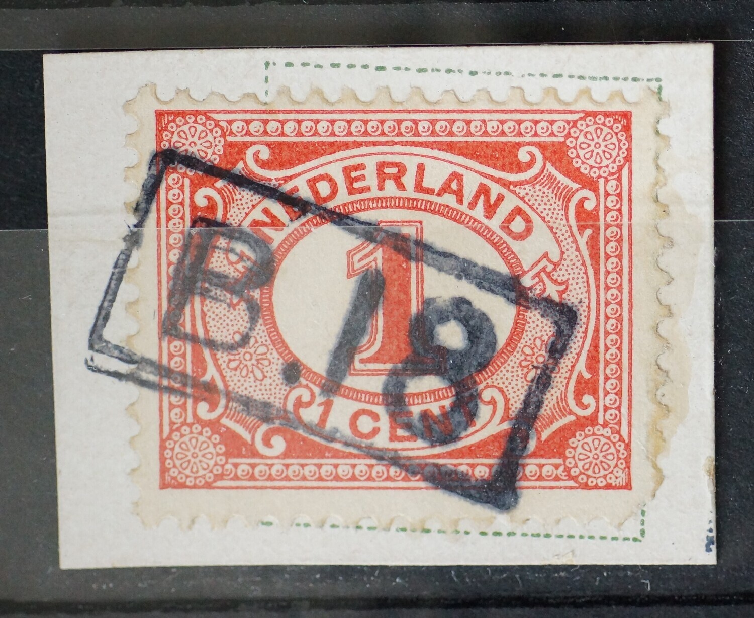 Bestellerstempel B. 18 op NVPH 51