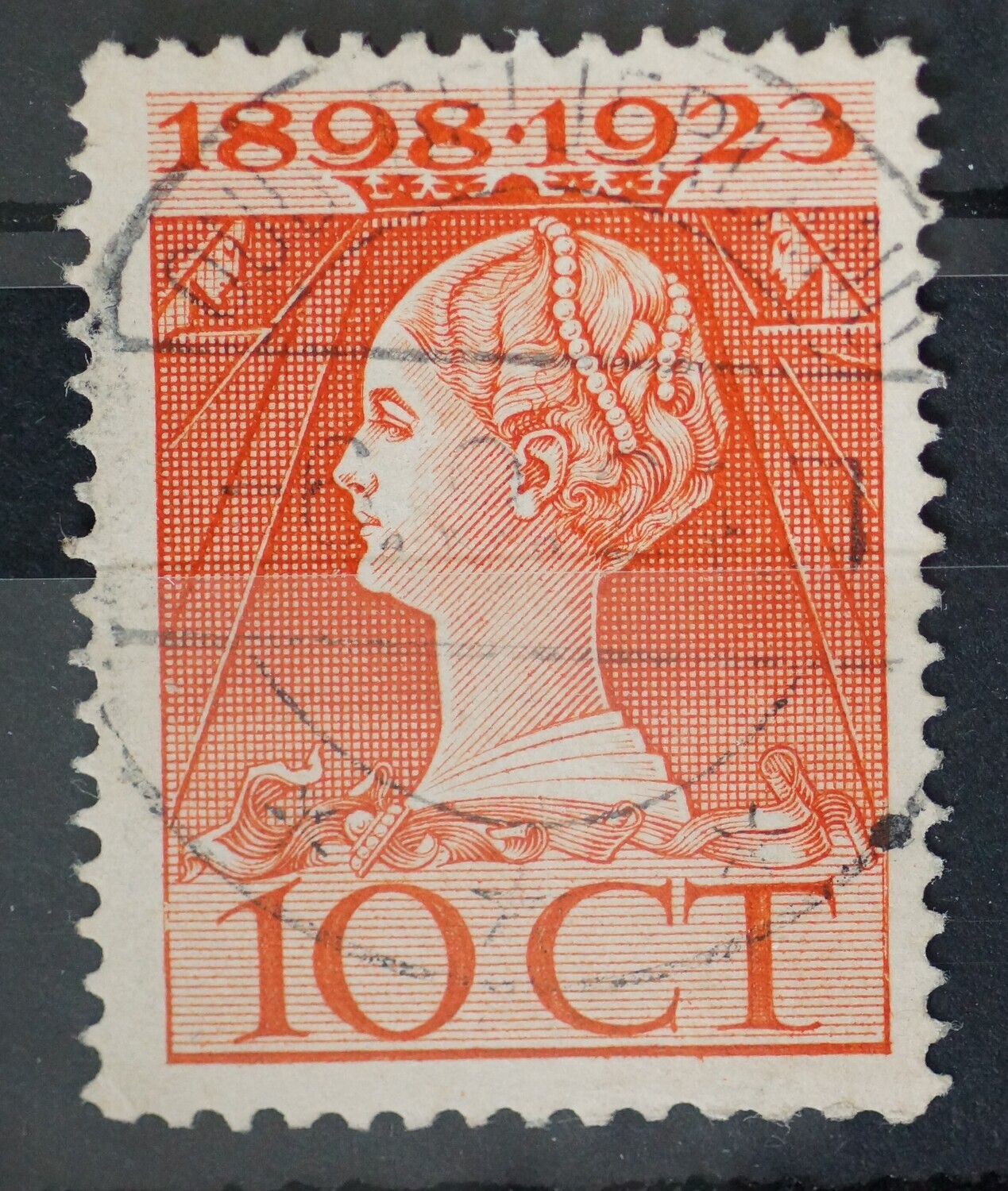 Postwisselstempel Oud-Beijerland op NVPH 124