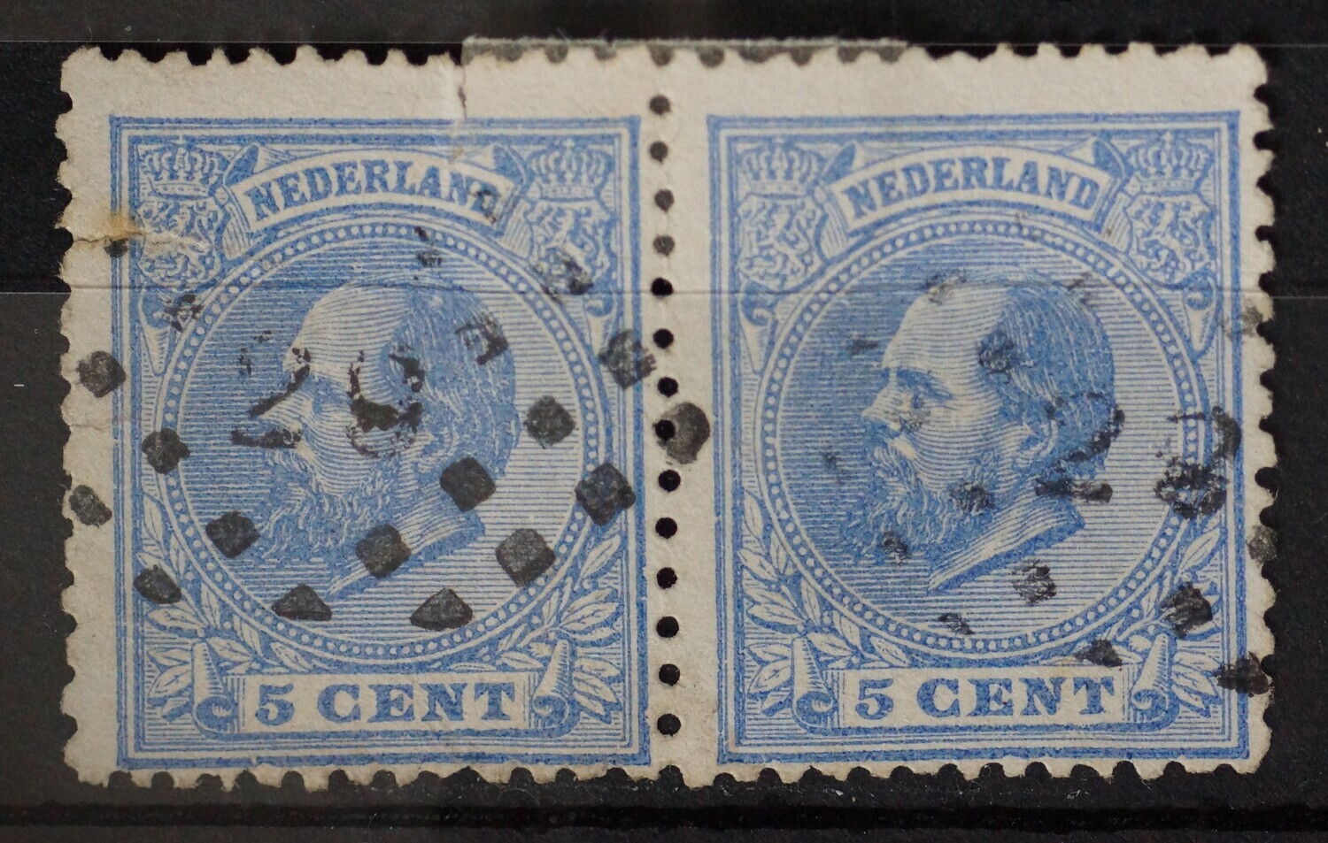 29 (Dordrecht) op NVPH 19 (paar)