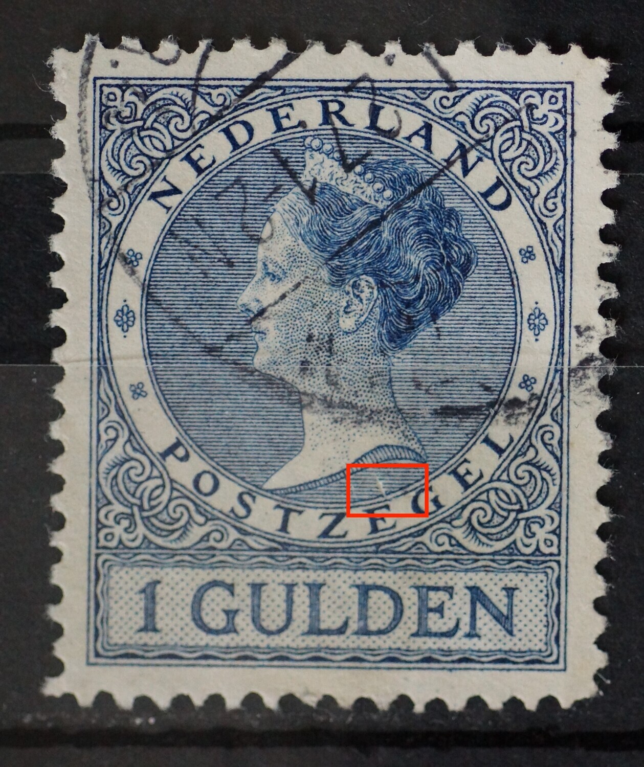 NVPH 163 - kras in arcering, onder NVPH 163 - kras in arcering, onder