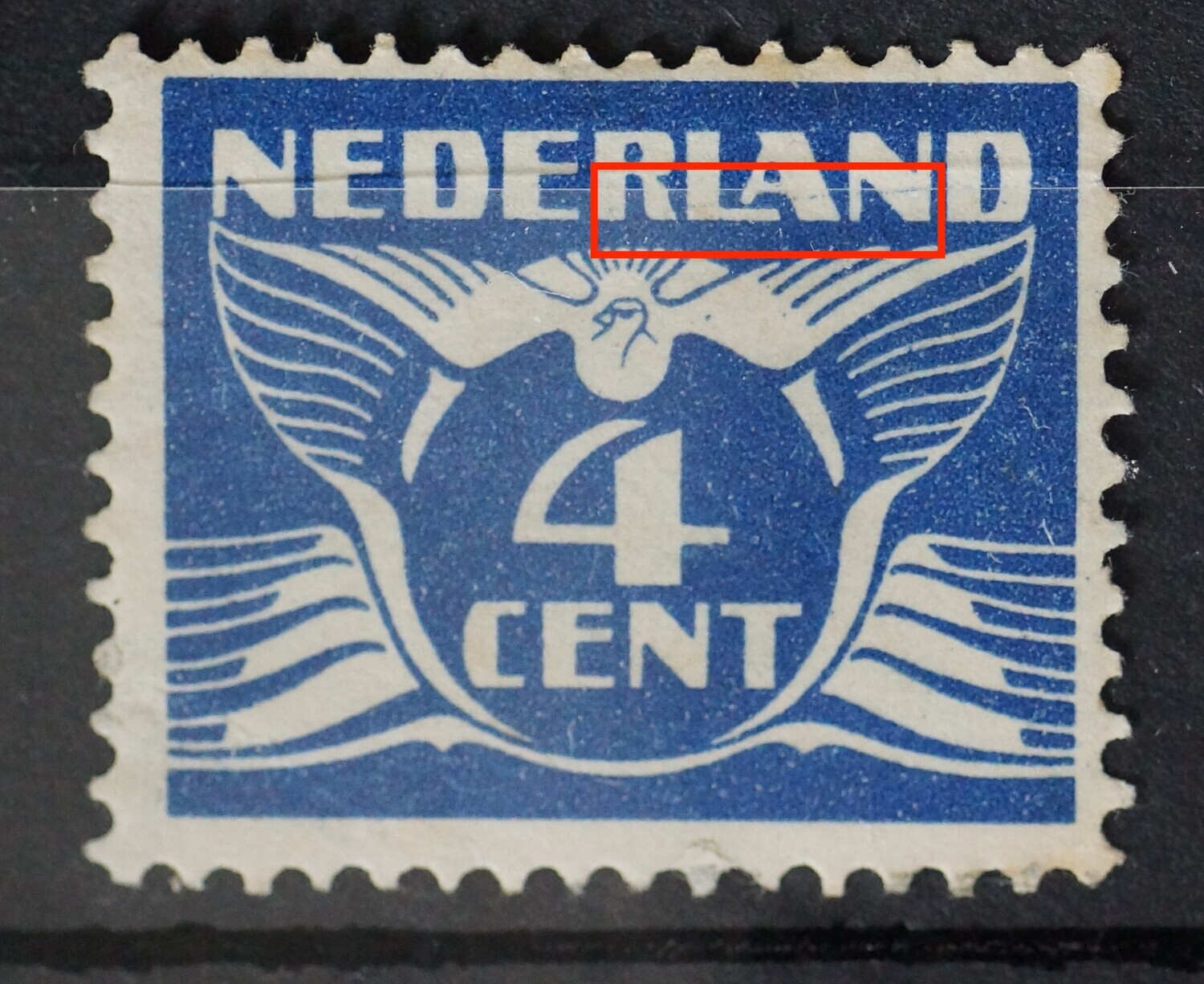 NVPH 176 - dunne graveerkras door RLAN