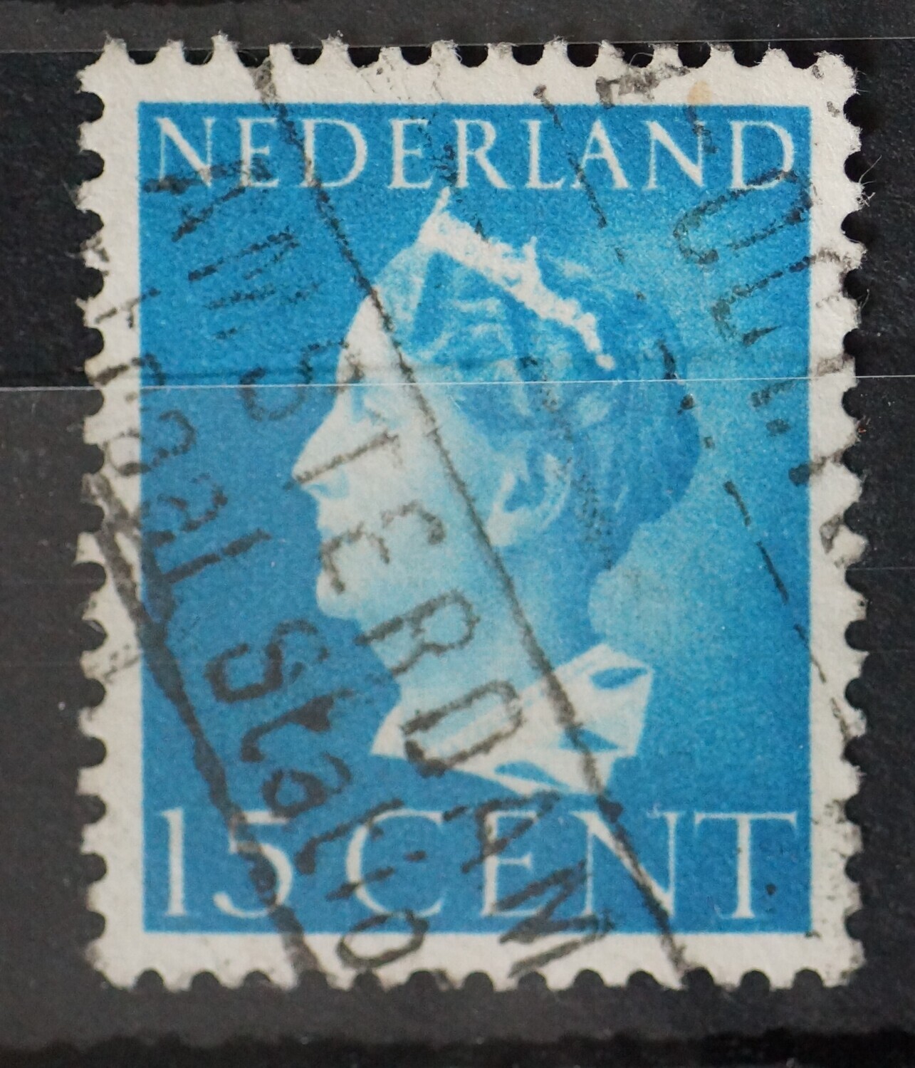 Spoorwegstempel Amsterdam Centraal Station op NVPH 337