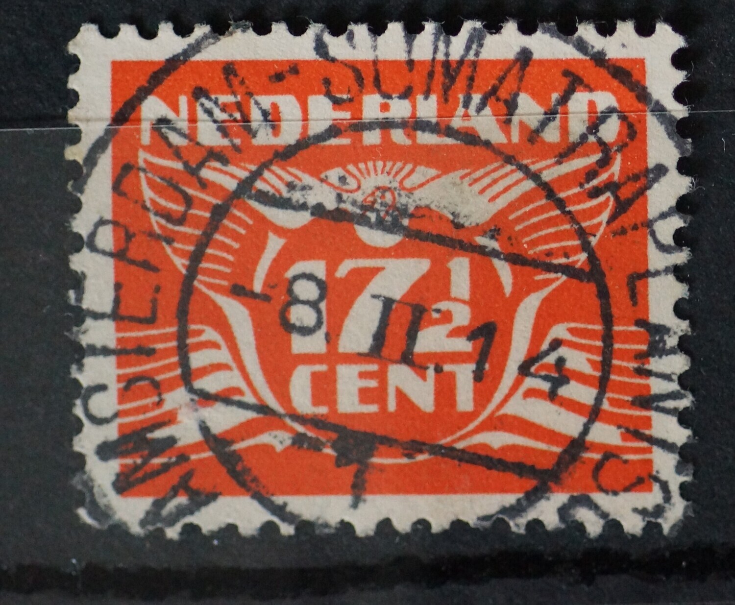 Amsterdam-Sumatraplantsoen 1 op NVPH 385