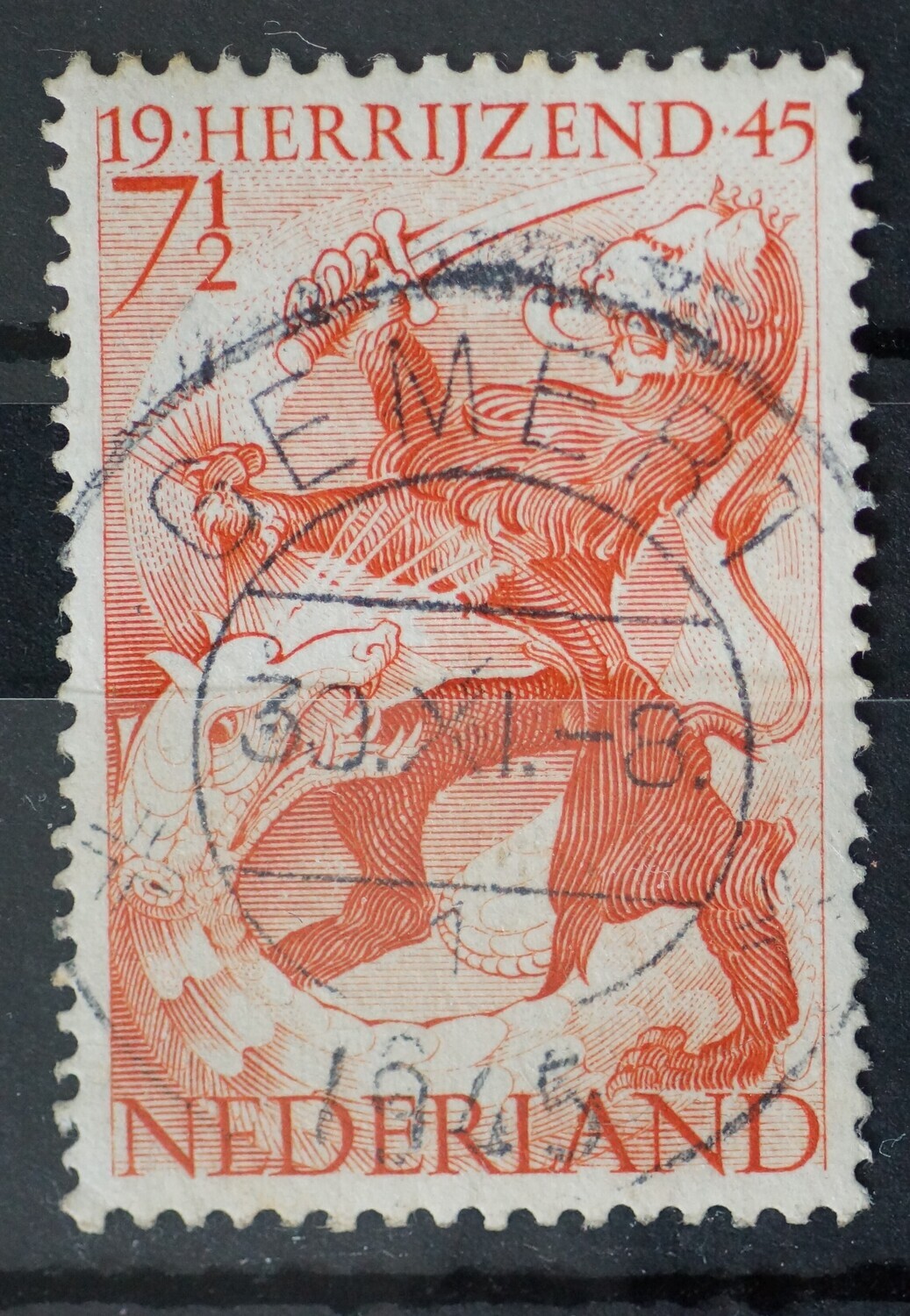 Gemert 1 op NVPH 443 - open 4 van 1945