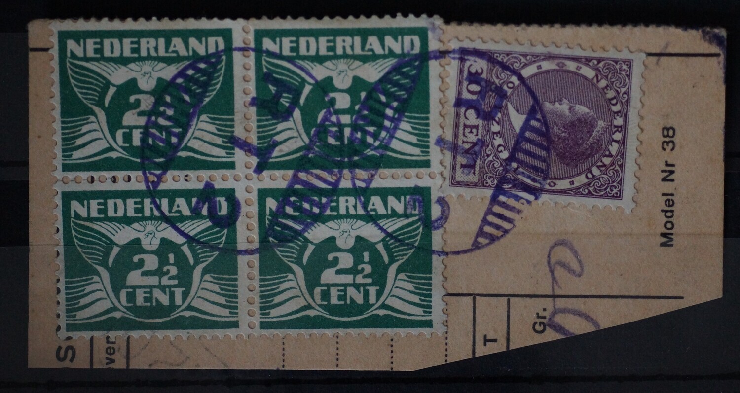 RT 2 (Rotterdam Goudsche Singel) op NVPH 146 (blok) en 158 RT 2 (Rotterdam Goudsche Singel) op NVPH 146 (blok) en 158