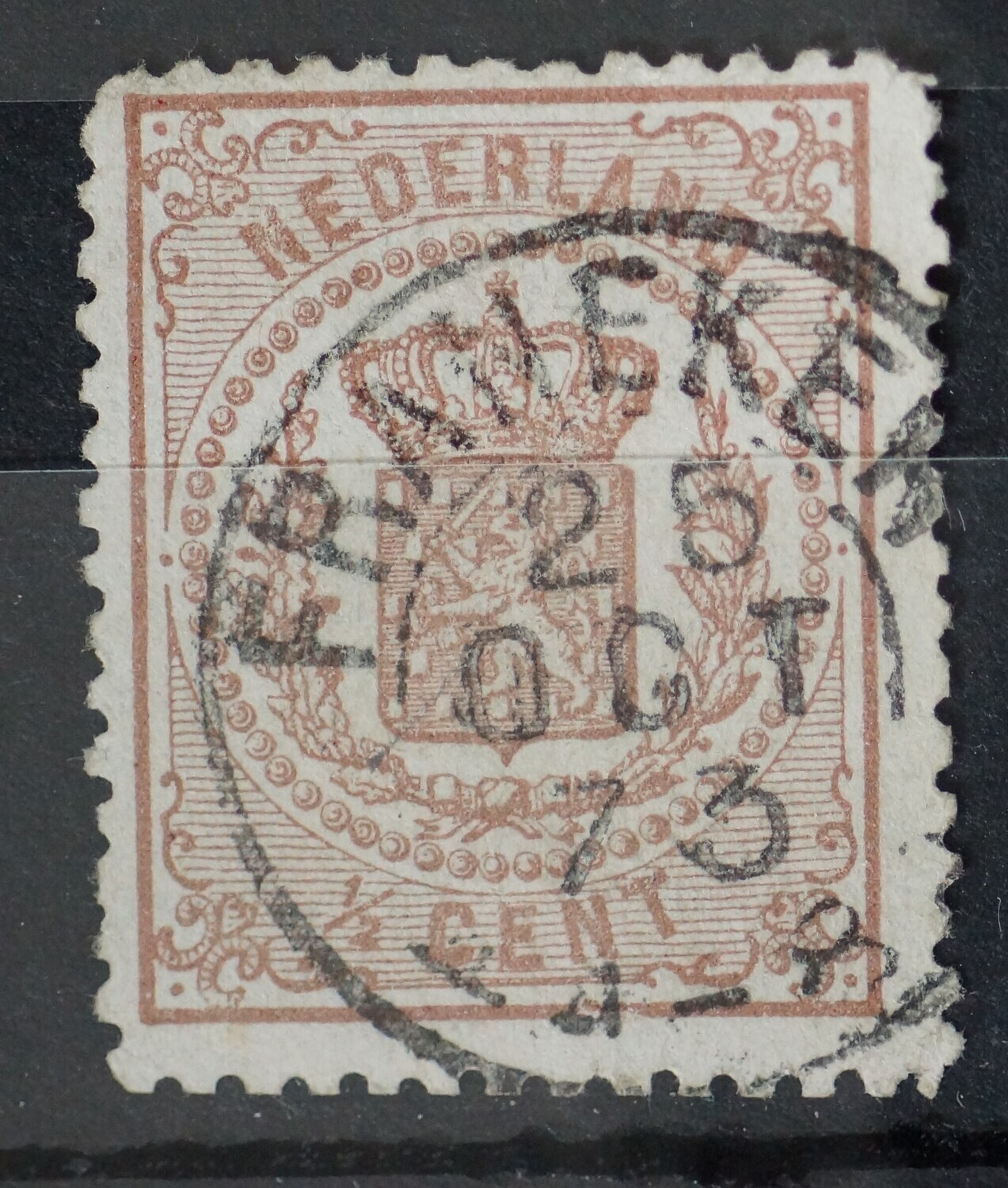 Tweeletterstempel Franeker op NVPH 13 Tweeletterstempel Franeker op NVPH 13