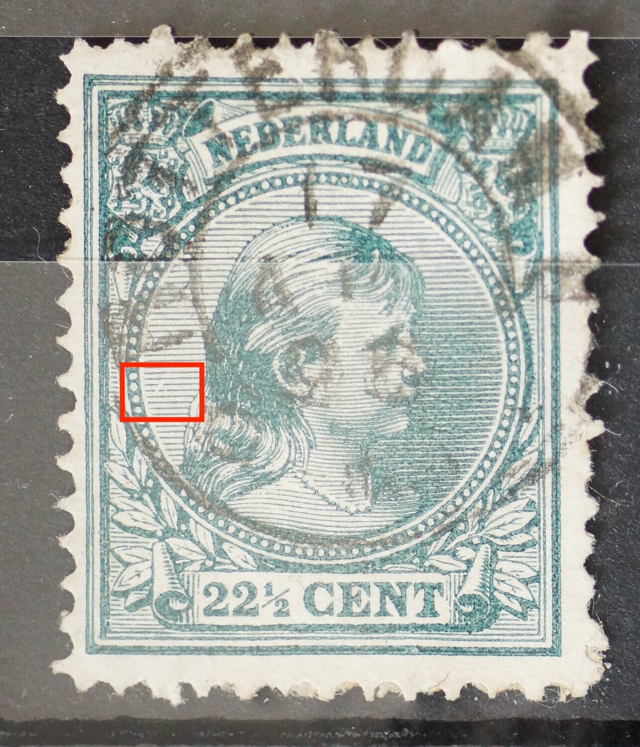 NVPH 41 - breuk in arcering achter het hoofd NVPH 41 - breuk in arcering achter het hoofd