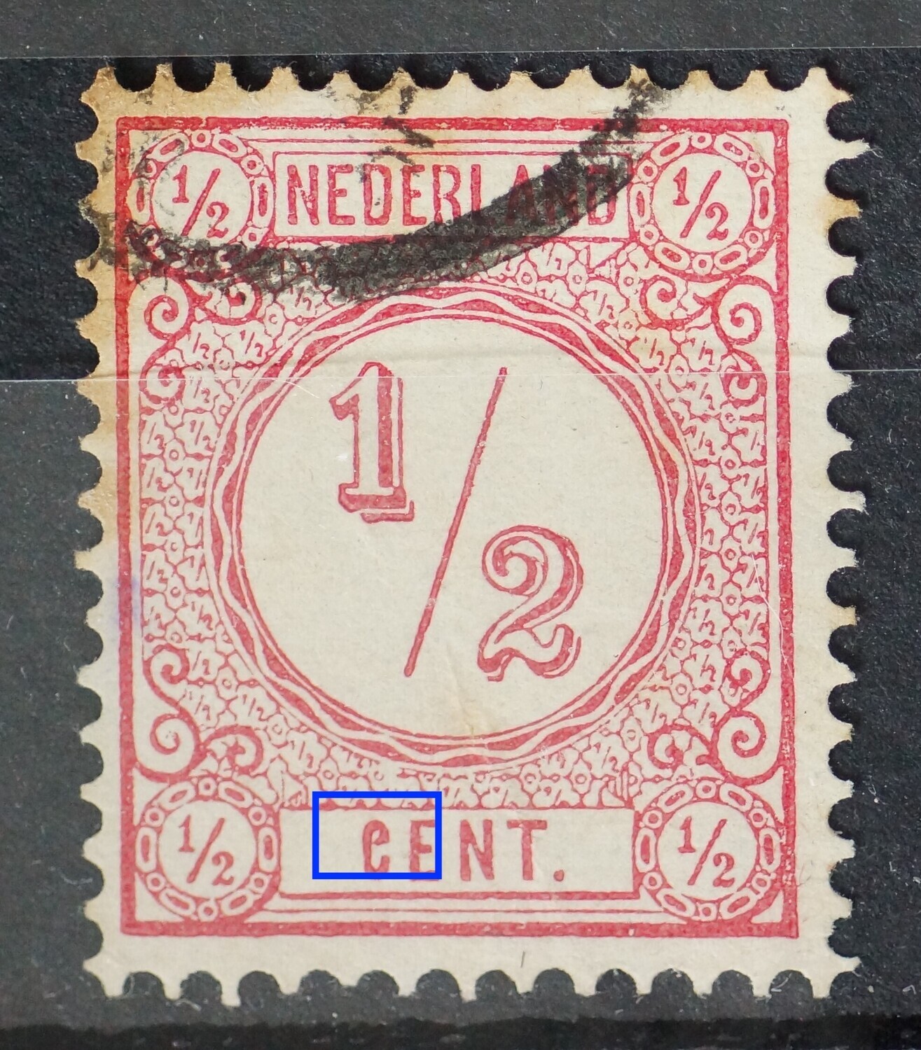 NVPH 30 - misvormde C van CENT
