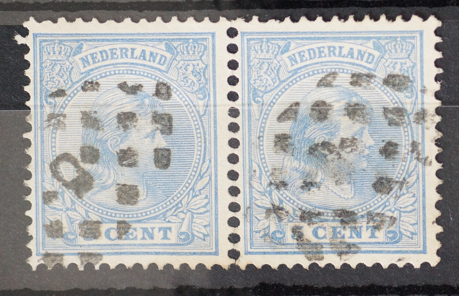 5 (Amsterdam) op NVPH 35 (paar)