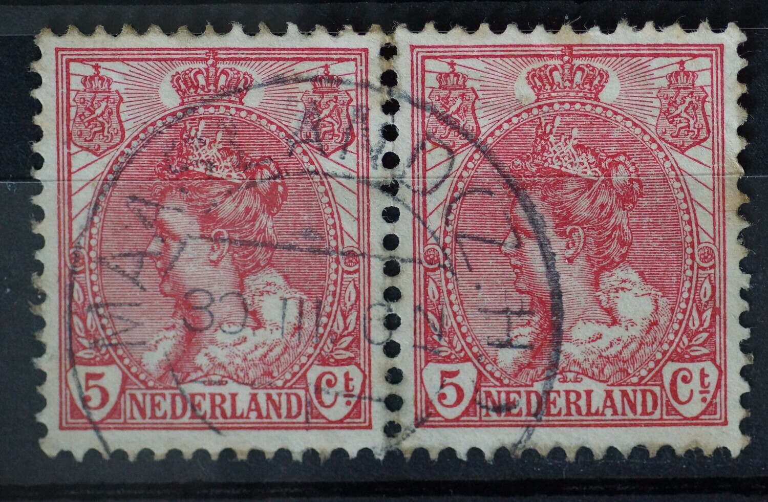 Maasland (Z.H.) 1 op NVPH 60 (paar)
