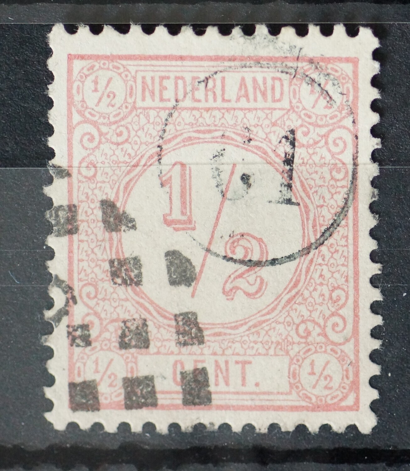 Bestellerstempel (en puntstempel) op NVPH 30 Bestellerstempel (en puntstempel) op NVPH 30