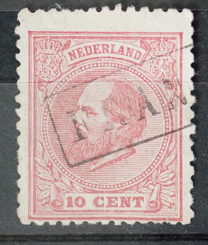 Franco in omlijsting op NVPH 21