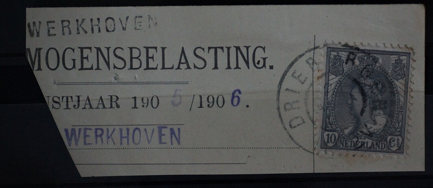 Driebergen op NVPH 62, tevens kantoornaamstempel Werkhoven