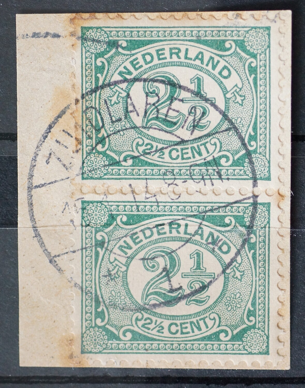 Zuidlaren 1 op NVPH 55 (paar, redelijk) - vrij schaars