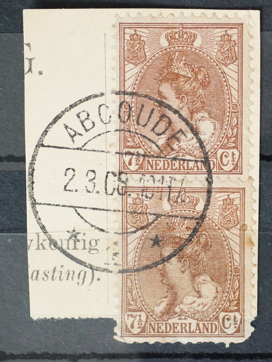 Abcoude 1 op NVPH 61 (paar)