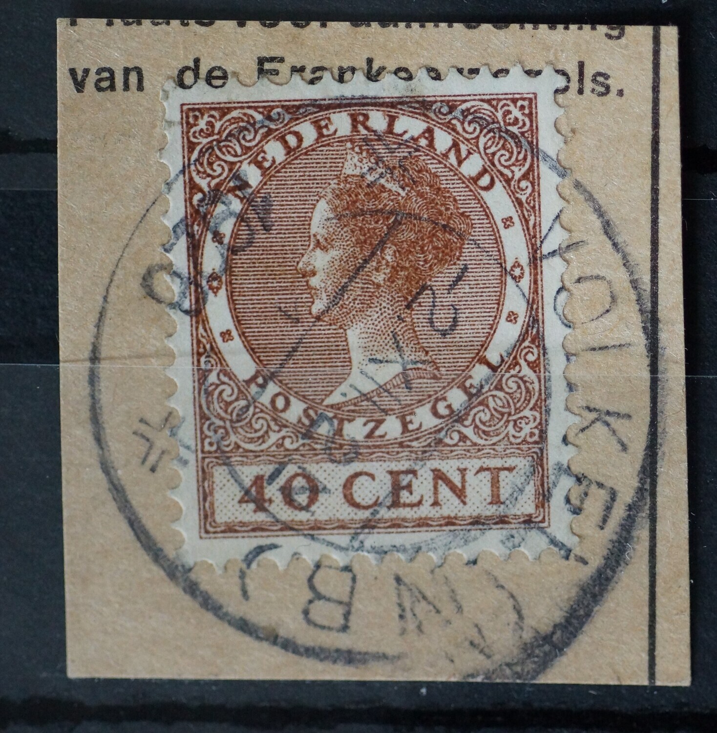 Volkel (N.B.) 1 op NVPH 196 Volkel (N.B.) 1 op NVPH 196