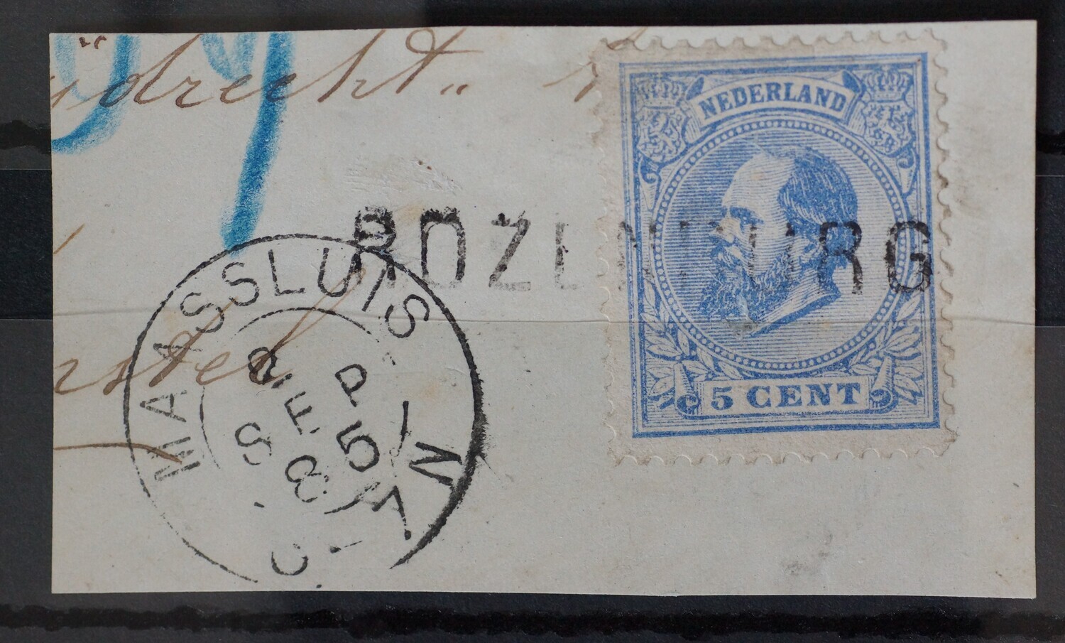 Rozenburg (proefstempel) op NVPH 19
