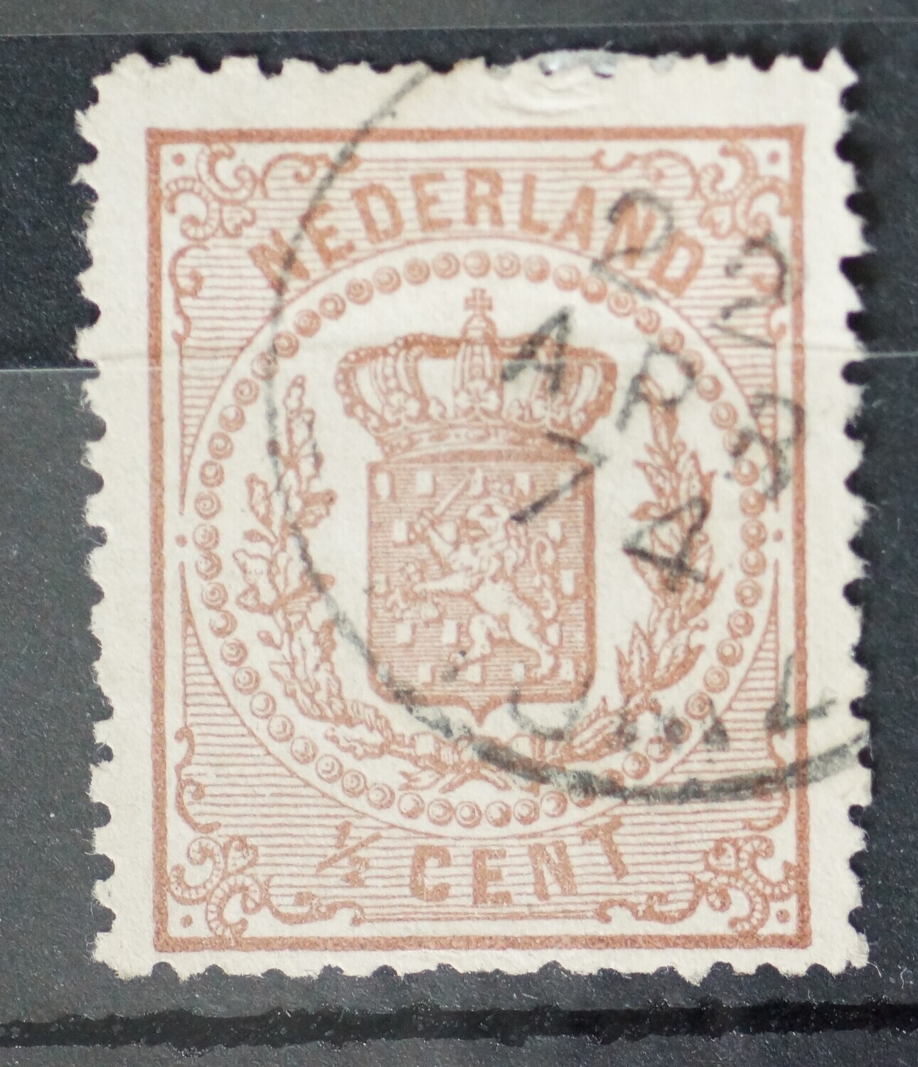 Francotakje Zwolle op NVPH 13 - geheel kopstaande datum!