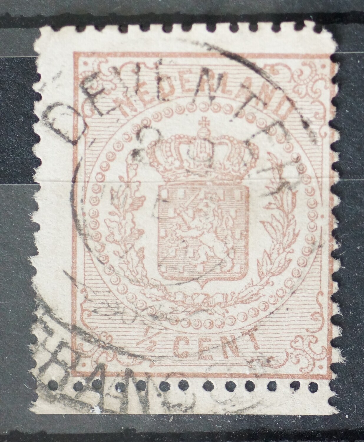 Francotakje Deventer op NVPH 13, met velrand