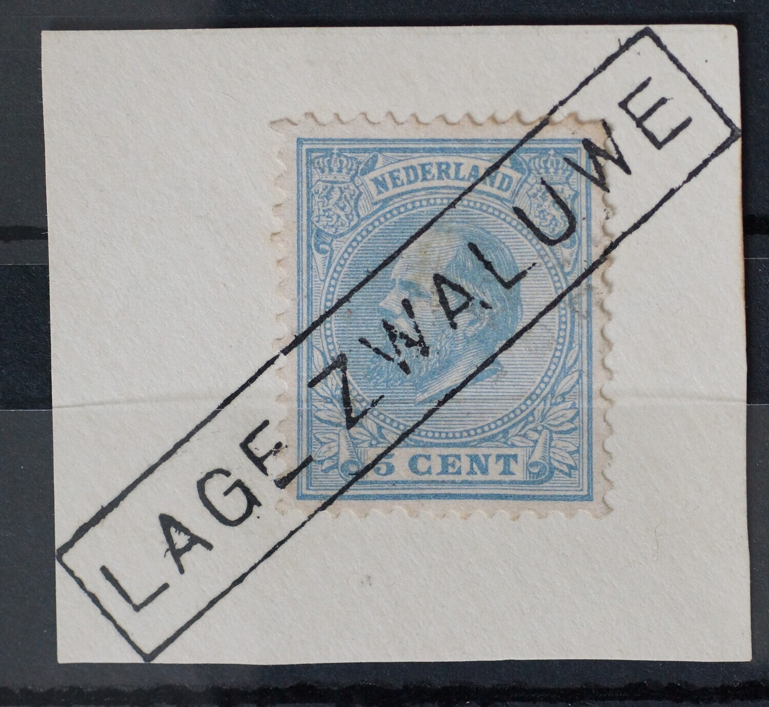 Haltestempel Lage Zwaluwe op NVPH 19