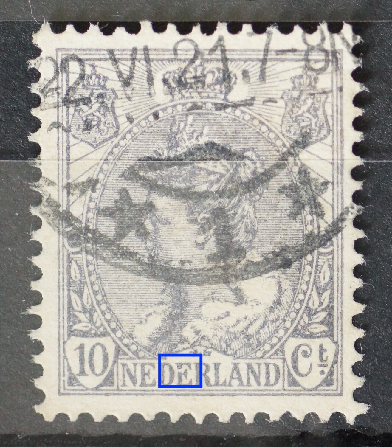 NVPH 62 - gebroken 2e E van NEDERLAND