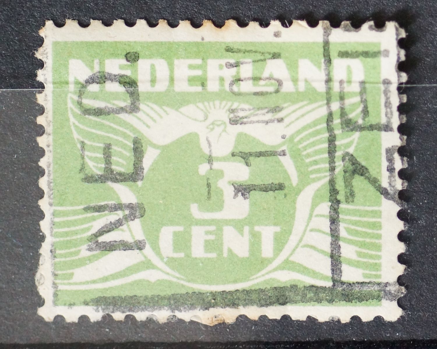 Spoorwegstempel Zeist op NVPH 174