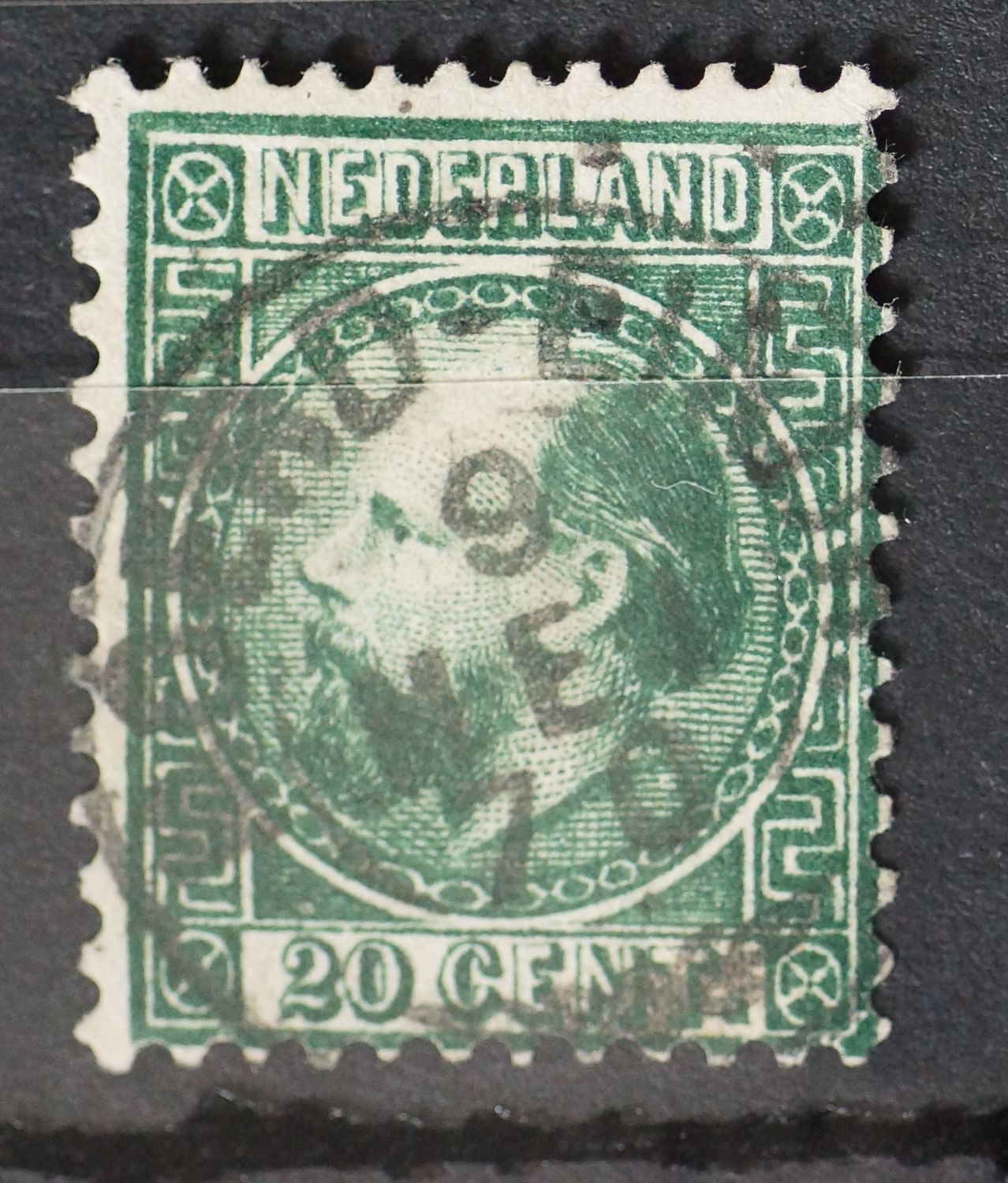Takjestempel Moerd:-Eindh: 1873 op NVPH 10 Takjestempel Moerd:-Eindh: 1873 op NVPH 10
