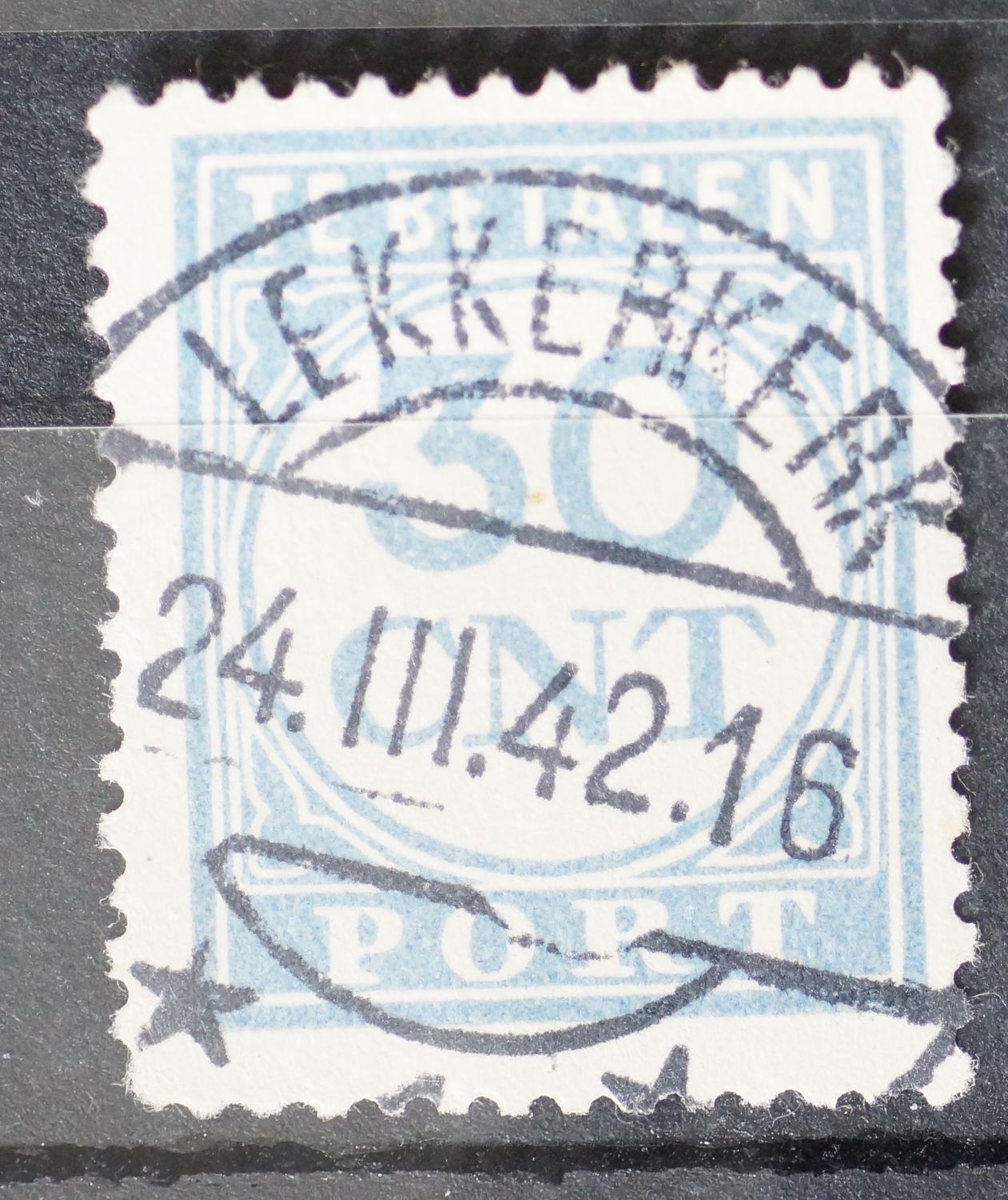 Lekkerkerk 1 op NVPH P78 Lekkerkerk 1 op NVPH P78