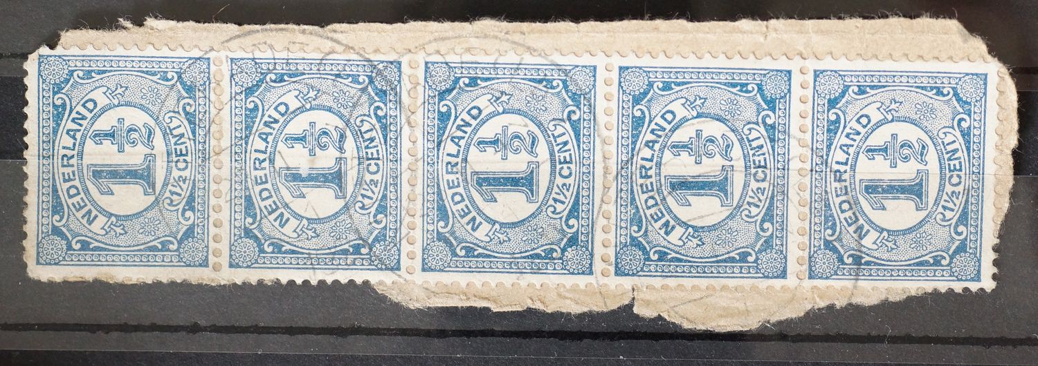 Lutterade (Lb.) 1 op NVPH 53 (strip) Lutterade (Lb.) 1 op NVPH 53 (strip)