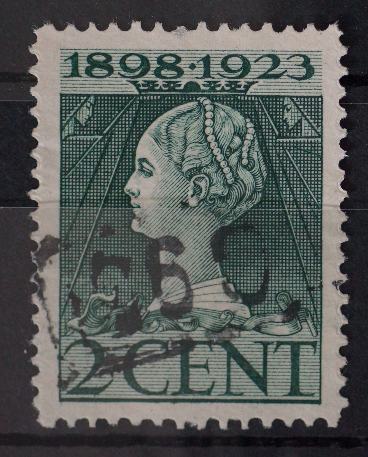 Bestellerstempel op NVPH 121