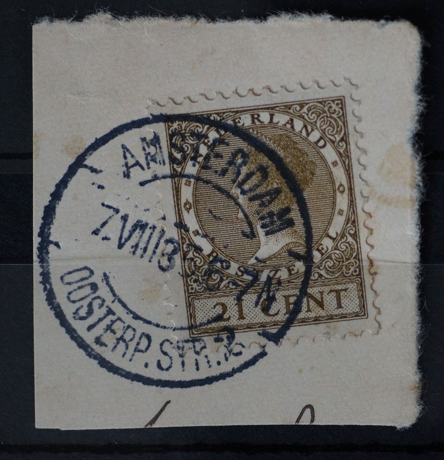 Amsterdam Oosterp.str. 2 op NVPH 189 - vrij schaars
