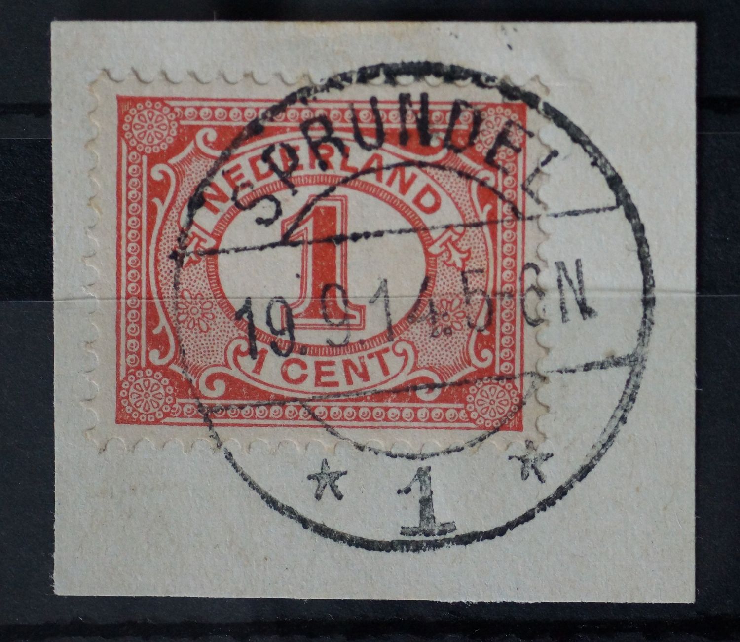 Sprundel 1 op NVPH 51 - vrij schaars Sprundel 1 op NVPH 51 - vrij schaars