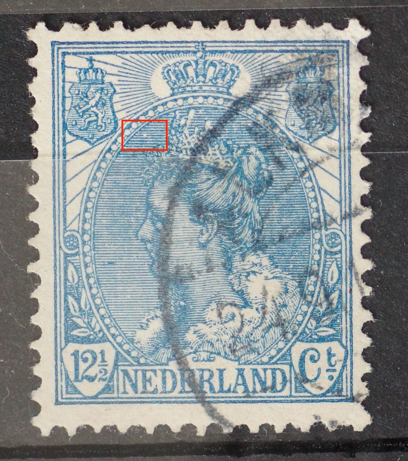 NVPH 63 - breuk in arcering