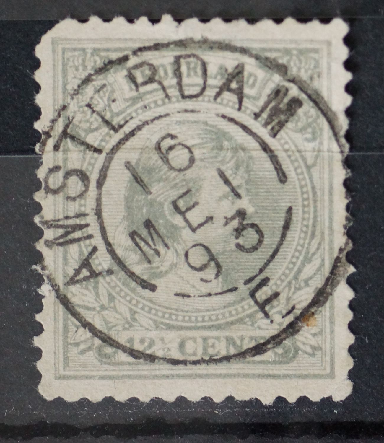 Amsterdam E op NVPH 38 - schaars