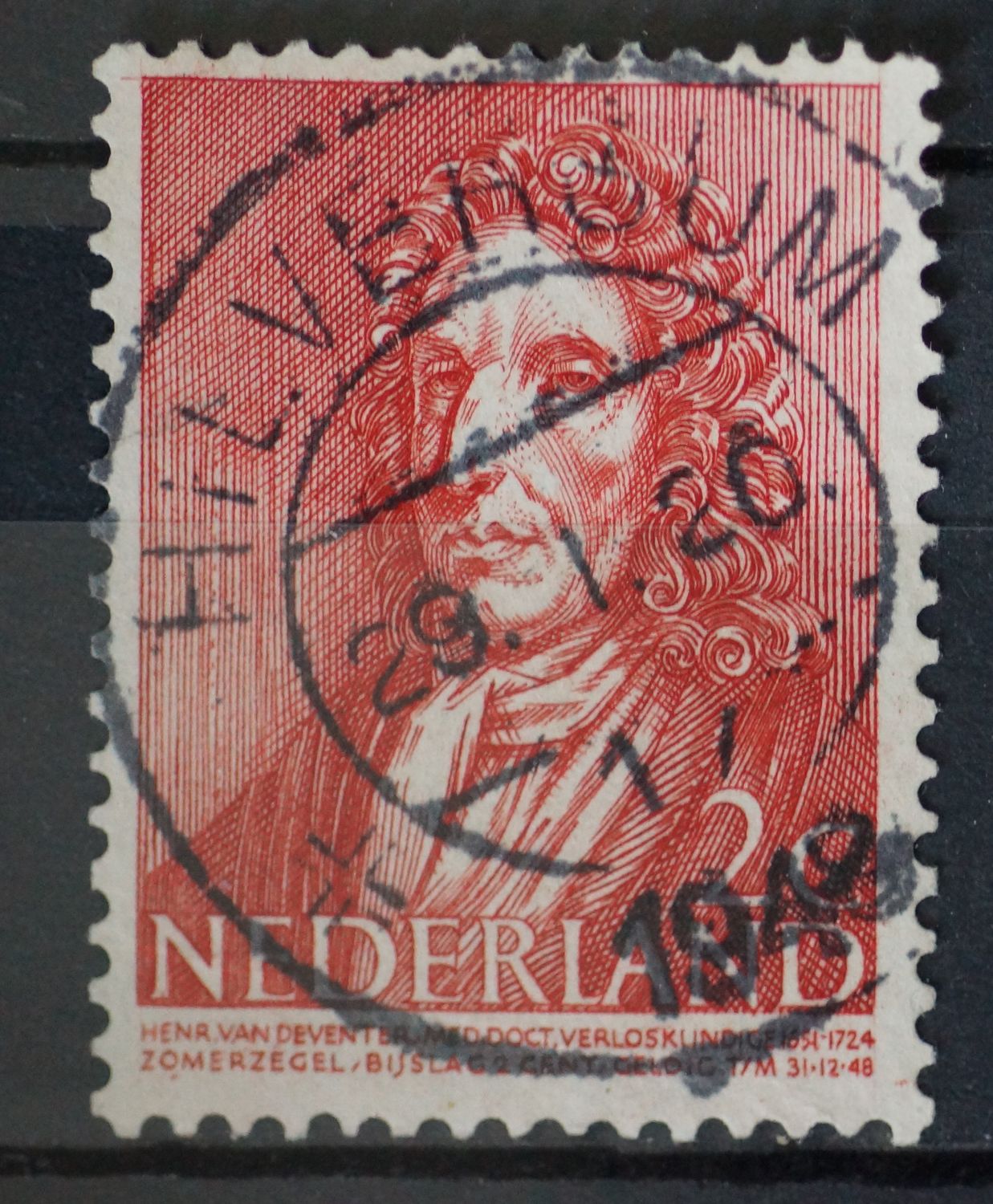Hilversum 17 op NVPH 490 (vrij kort gebruikt stempel)