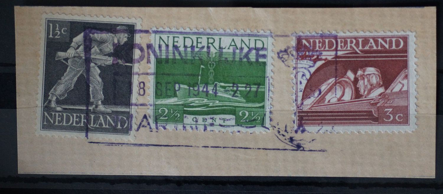 Stempel Koninklijke Marine op NVPH 428-430