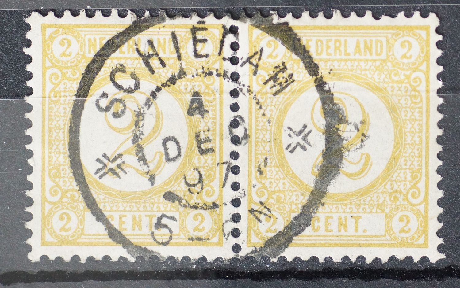 Schiedam op NVPH 32 (paar(