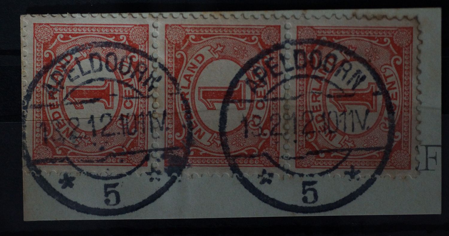 Apeldoorn 5 op NVPH 51 (strip) Apeldoorn 5 op NVPH 51 (strip)