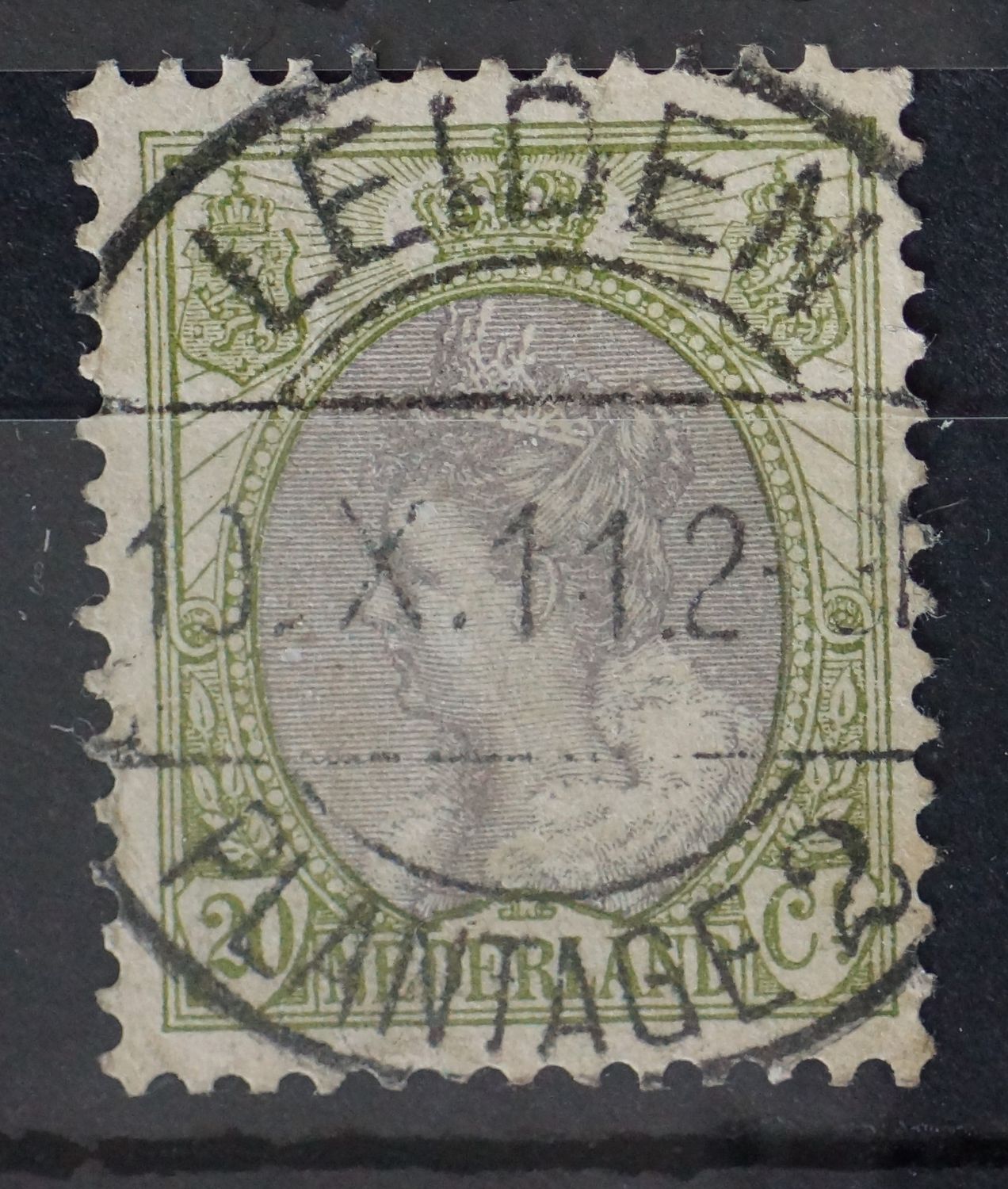 Leiden Plantage 2 p NVPH 69 - vrij zeldzaam