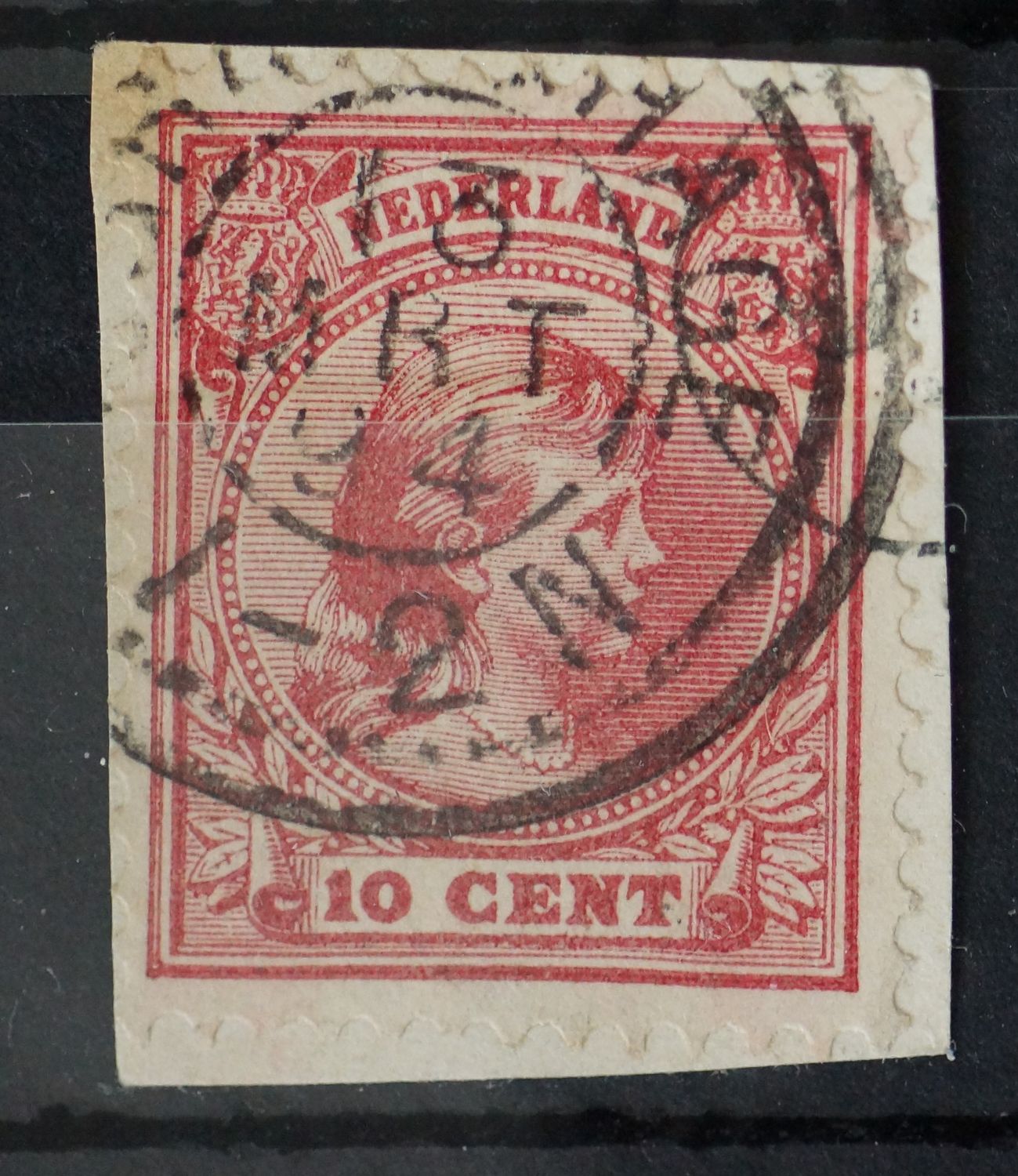 Dubbelring sGravenhage op NVPH 37