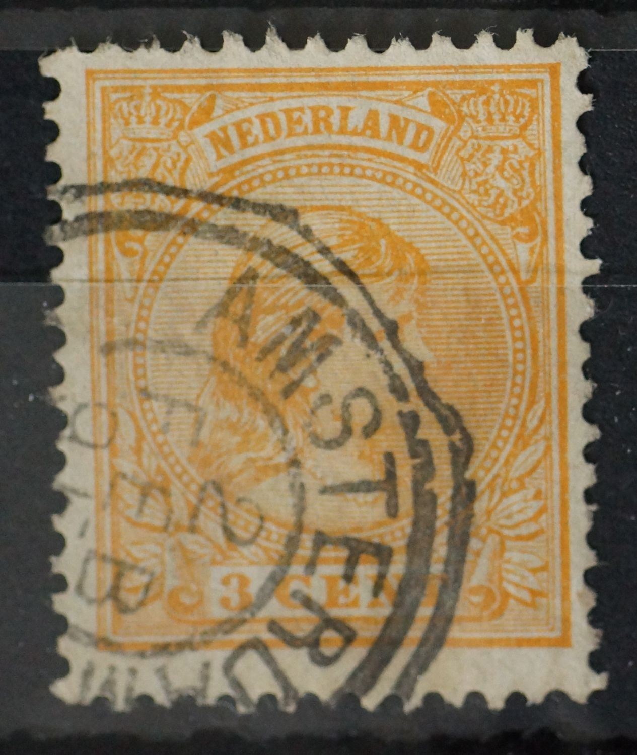 Dubbelring Amsterdam op NVPH 34