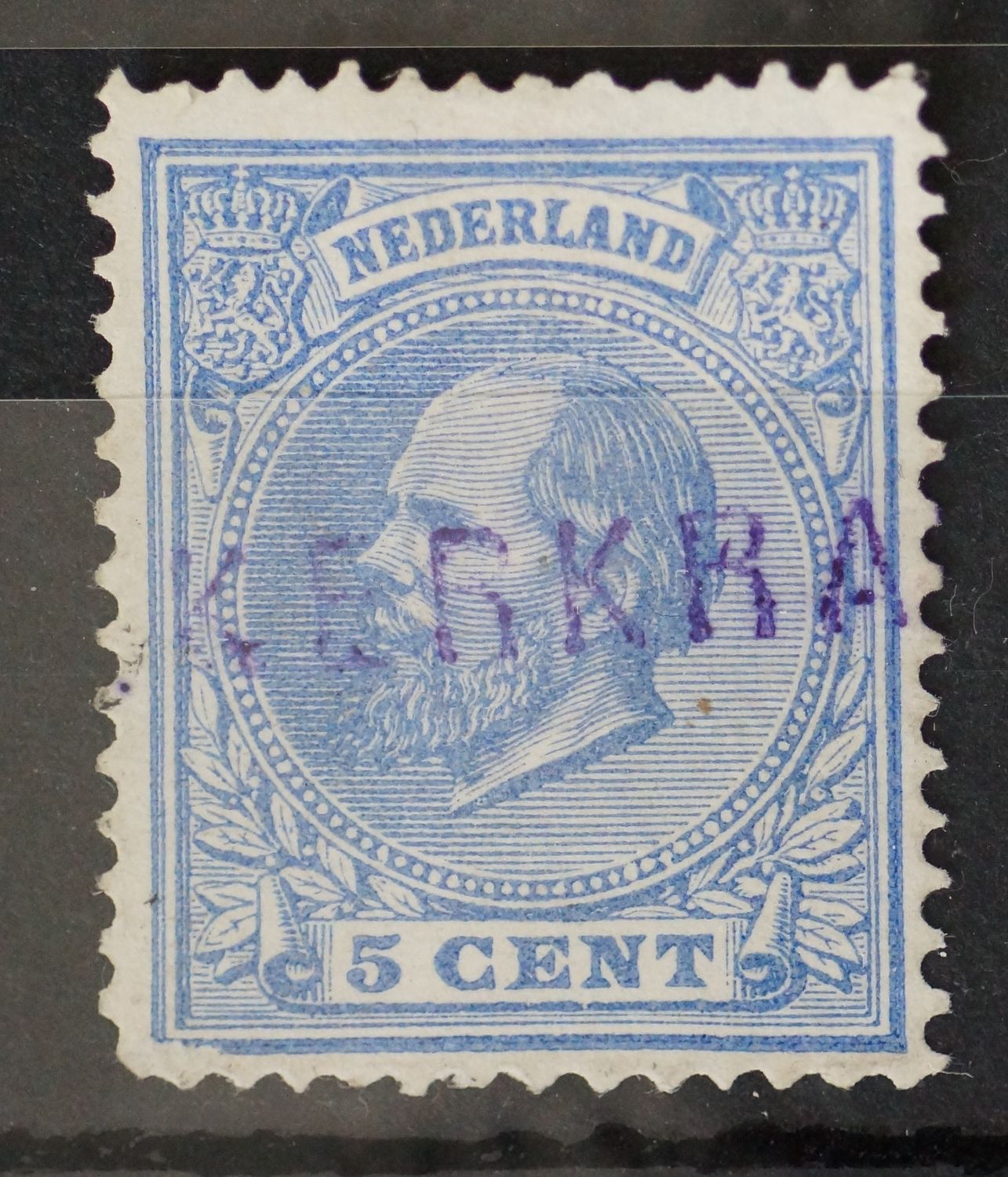Kerkraede (in violet) op NVPH 19