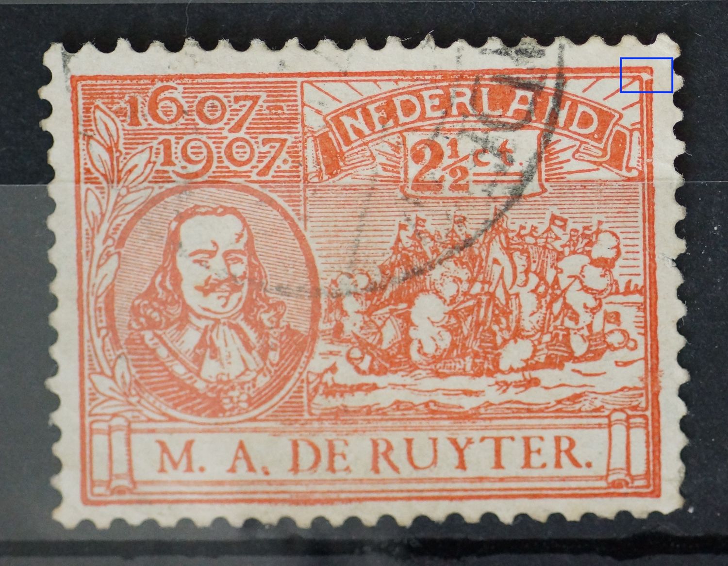 NVPH 89 - o.a. breuk in kaderlijn rechtsboven