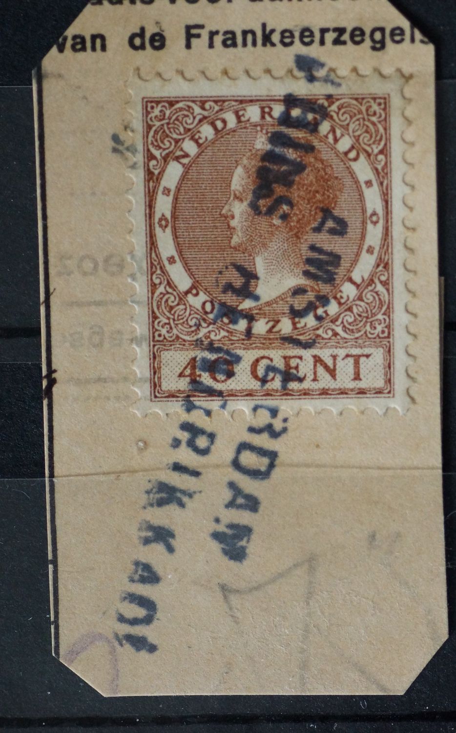 Amsterdam Prins Hendrikkade op NVPH 196