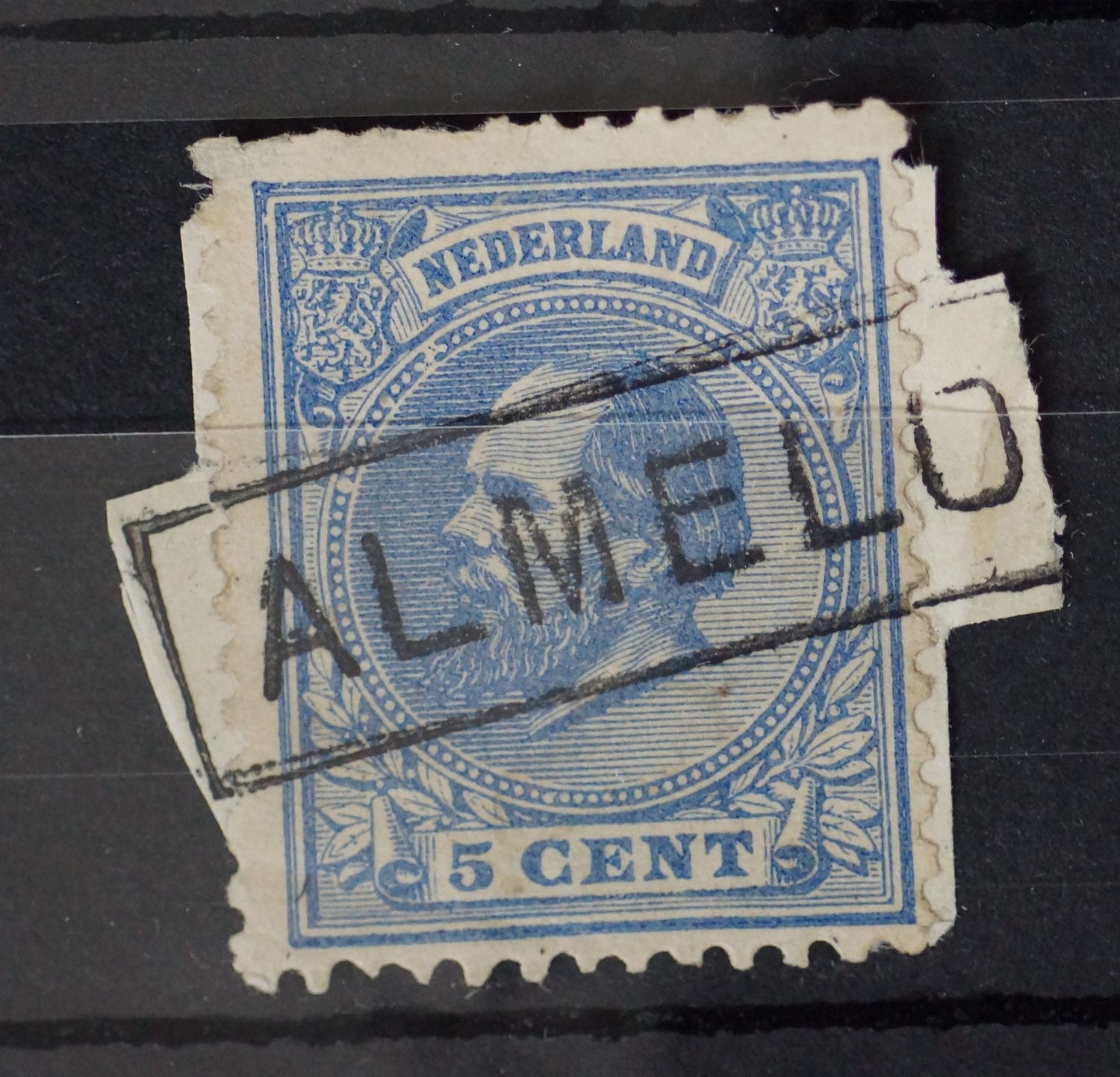 Haltestempel Almelo op NVPH 19