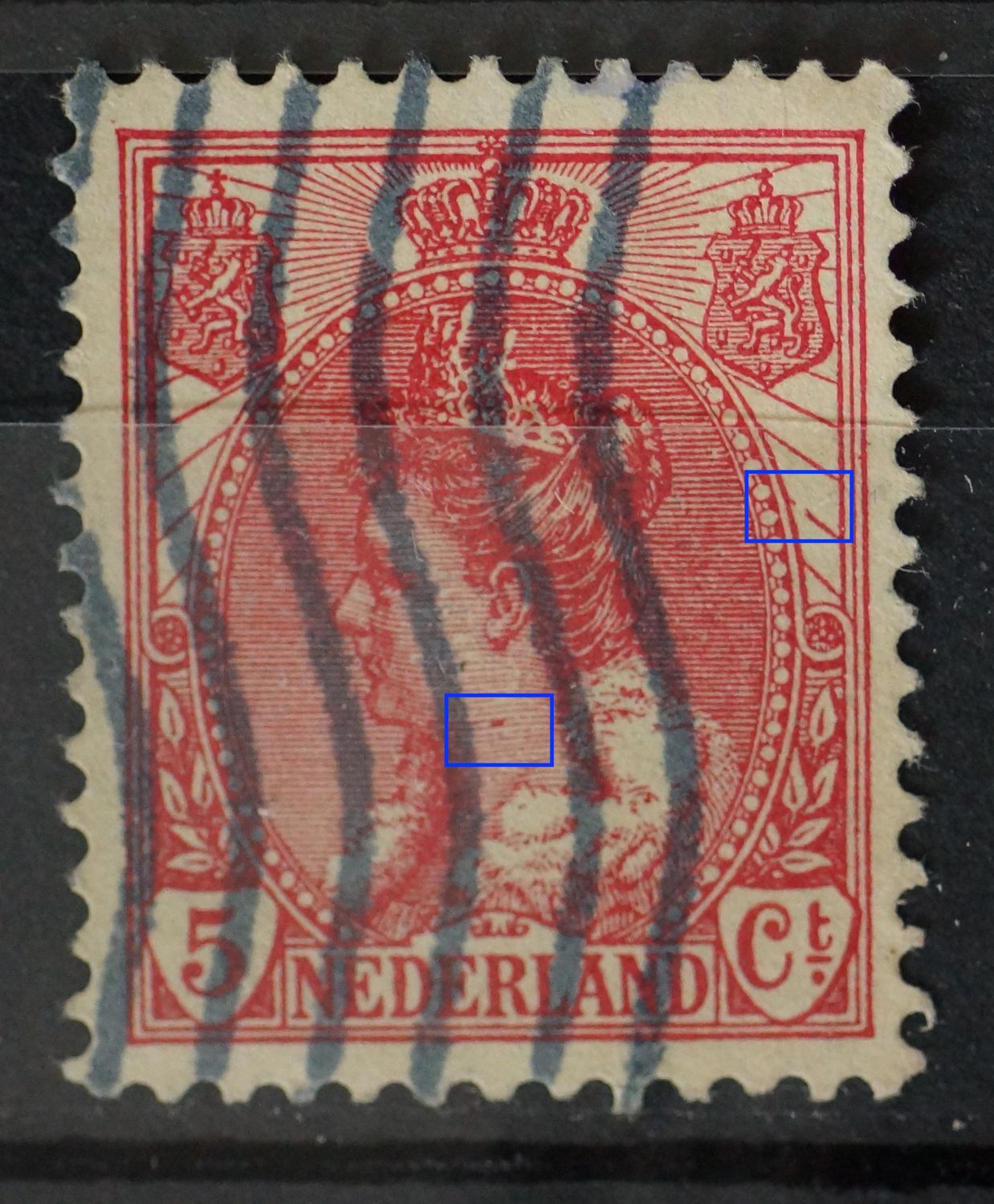 NVPH 60 - breuk in straal rechts NVPH 60 - breuk in straal rechts