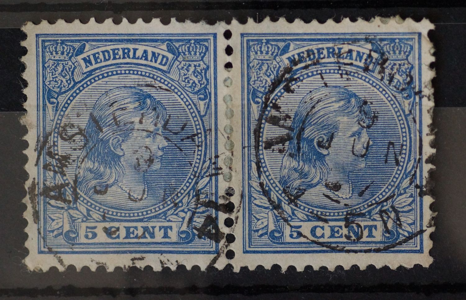 Amsterdam 14 op NVPH 35 (paar)