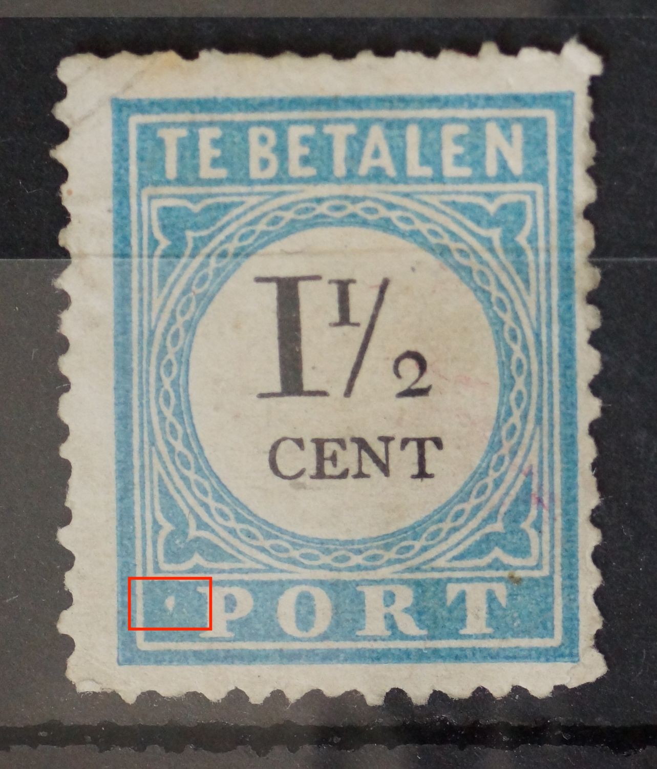 NVPH P4 - witte punt voor PORT