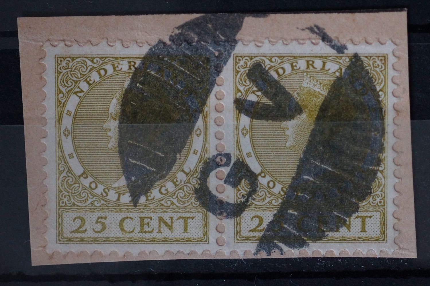 GV (Den Haag) op NVPH 157 (paar) GV (Den Haag) op NVPH 157 (paar)