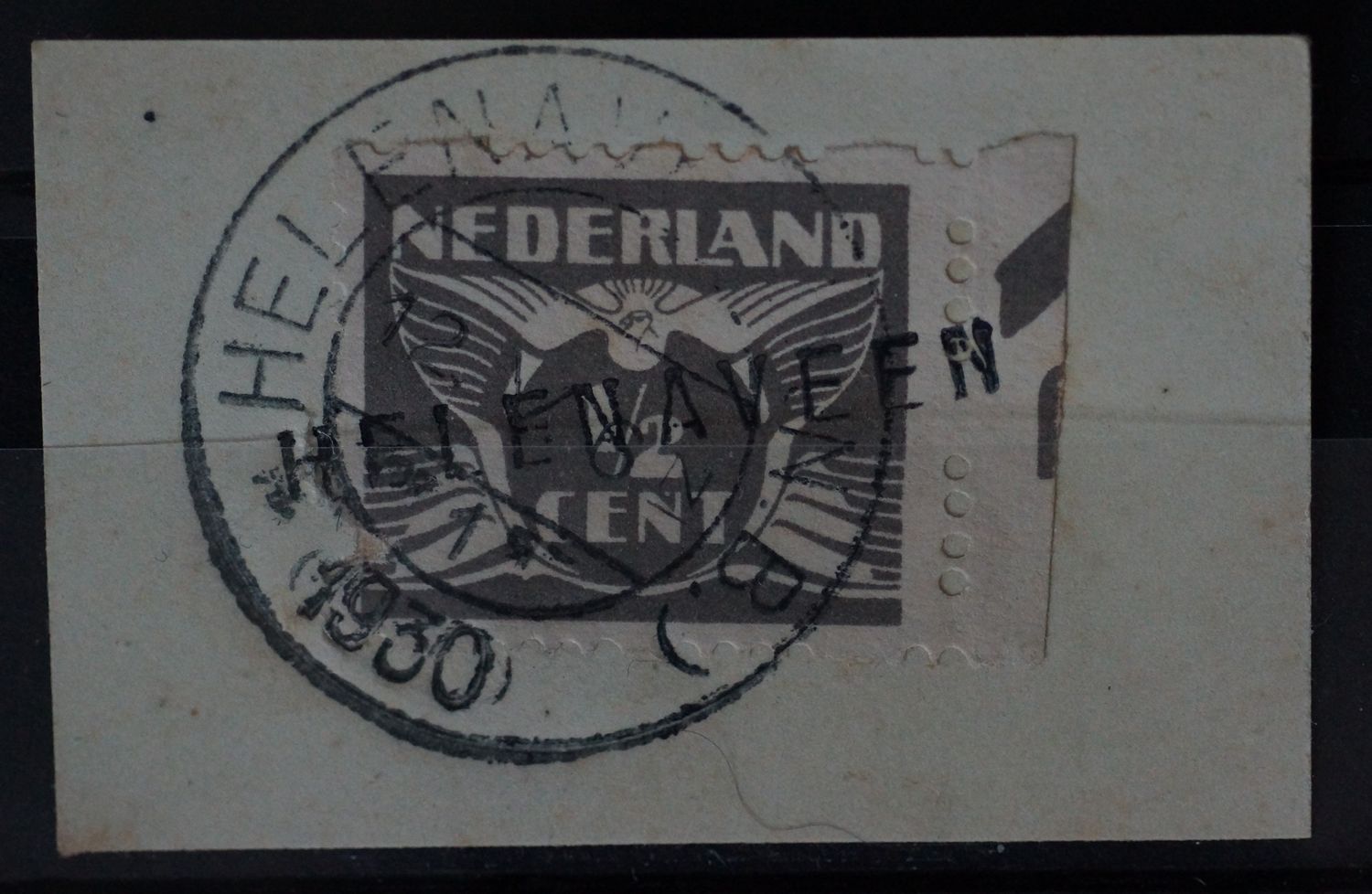 Helenaveen (N.B.) 1 op NVPH R57, tevens kantoornaamstempel Helenaveen